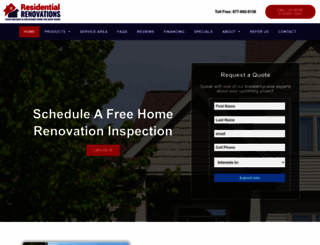 residentialrenovations.com screenshot