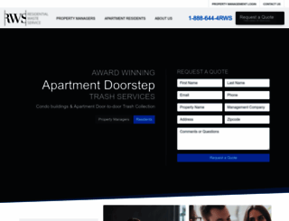 residentialwasteservice.com screenshot