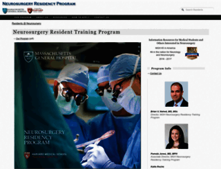 residents.neurosurgery.mgh.harvard.edu screenshot