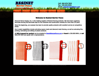 resinetfence.com screenshot