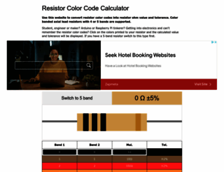 resistor-calculator.com screenshot