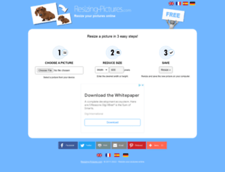 resizing-pictures.com screenshot