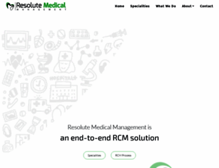 resolutemedicalrcm.com screenshot