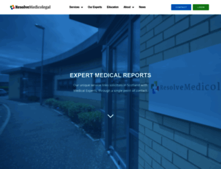 resolvemedicolegal.co.uk screenshot