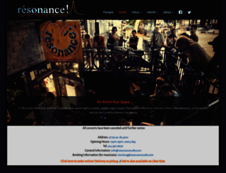 resonancecafe.com screenshot