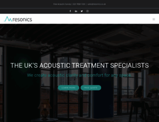 resonics.co.uk screenshot
