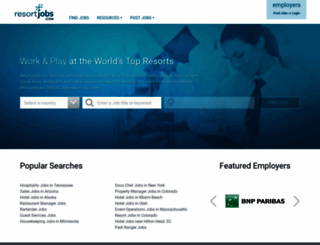 resortjobs.com screenshot