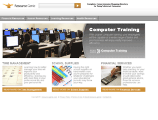 resource-genie.com screenshot