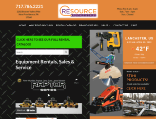 resource-rentals.com screenshot