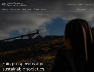 resourcegovernance.org screenshot