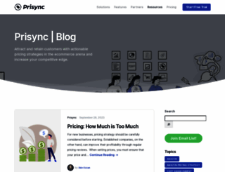resources.prisync.com screenshot