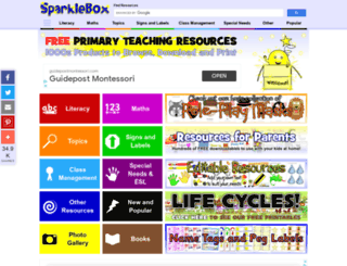 resources.sparklebox.org.uk screenshot