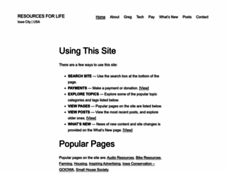 resourcesforlife.com screenshot