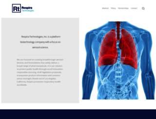 respiratechnologies.com screenshot
