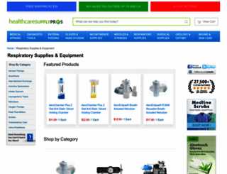 respiratory.healthcaresupplypros.com screenshot