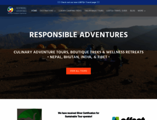 responsibleadventures.com screenshot