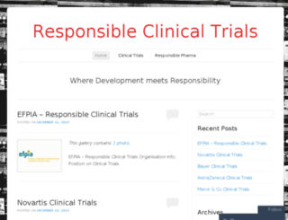 responsibleclinicaltrials.wordpress.com screenshot