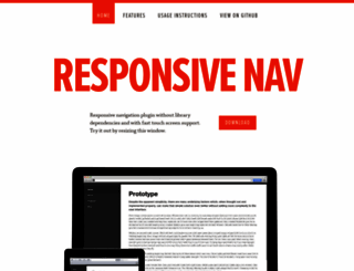responsive-nav.com screenshot