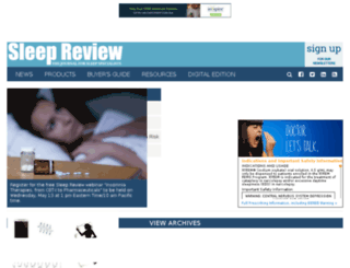 responsive.sleepreviewmag.com screenshot