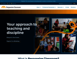 responsiveclassroom.org screenshot