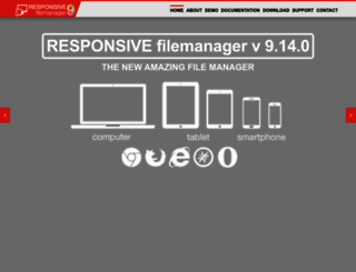 responsivefilemanager.com screenshot