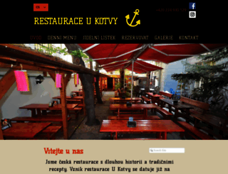 restaurace-ukotvy.cz screenshot