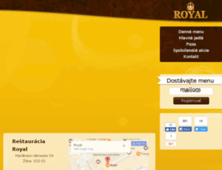restauracia-royal.sk screenshot