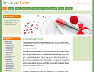restaurant-events.com screenshot