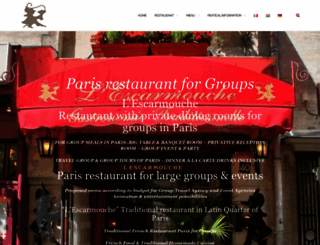 restaurant-groupe-paris-lescarmouche.com screenshot