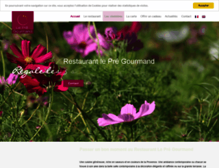 restaurant-lepregourmand.com screenshot