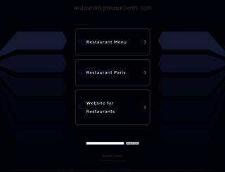 restaurant-preauxclercs.com screenshot