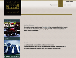 restaurant-santantoni.com screenshot