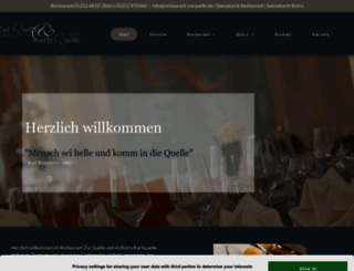 restaurant-zurquelle.de screenshot