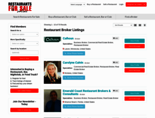 restaurantbrokers.com screenshot