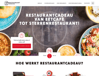 restaurantcadeaukaart.nl screenshot