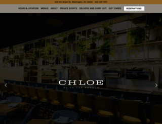 restaurantchloe.com screenshot