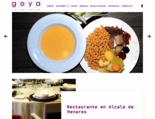 restaurantegoya.com screenshot