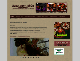 restaurantehden.fr screenshot