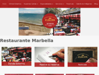restaurantemarbella.es screenshot