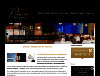 restaurantepilsener.es screenshot