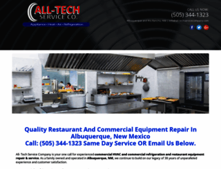 restaurantequipmentrepairabq.com screenshot