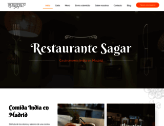 restaurantesagar.com screenshot
