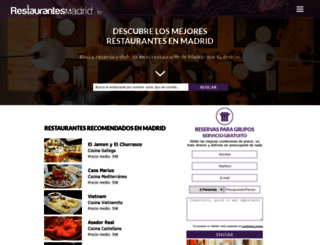 restaurantesmadrid.info screenshot