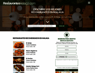restaurantesmalaga.com screenshot