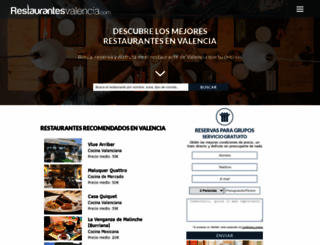 restaurantesvalencia.com screenshot