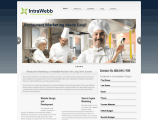 restaurantmarketing.intrawebb.com screenshot