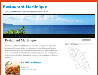 restaurantmartinique.com screenshot