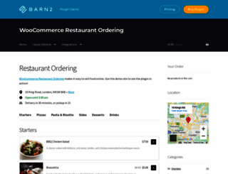 restaurantordering.barn2.com screenshot