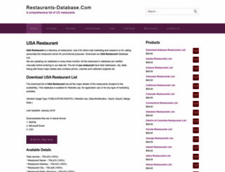restaurants-database.com screenshot