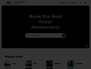restaurants.accorhotels.com screenshot